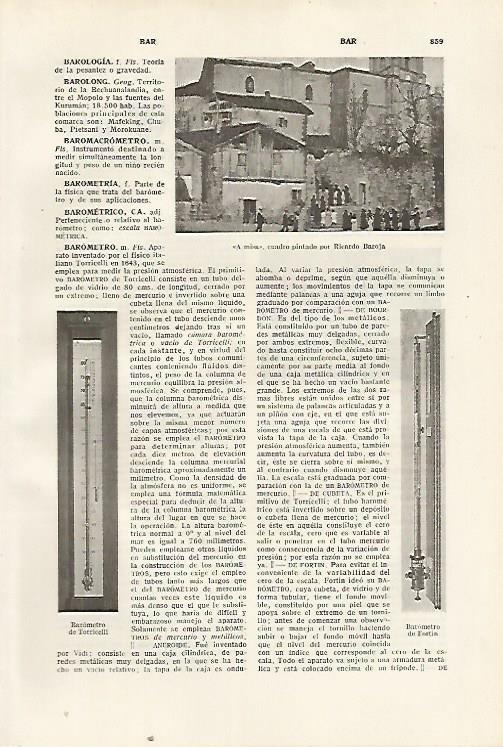 LAMINA SALVAT 80490: A misa por Ricardo Baroja