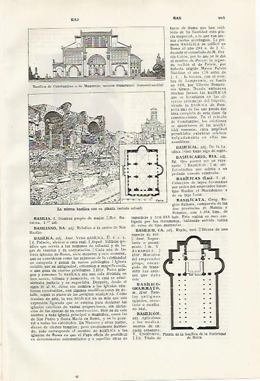 LAMINA SALVAT 80504: Basilica de Constantino