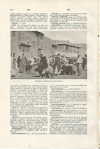 LAMINA SALVAT 80505: Mercado de carneros en Basora (Irak)