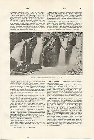 LAMINA SALVAT 80506: Cascadas del rio Bastareny en la sierra del Cadi