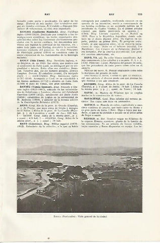 LAMINA SALVAT 80522: Vista de Bayona (Pontevedra)