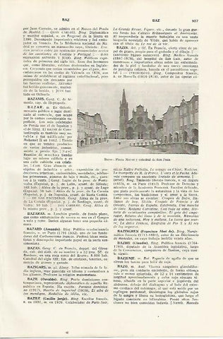 LAMINA SALVAT 80524: Plaza Mayor de Bazas (Francia)