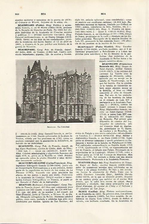 LAMINA SALVAT 80526: Catedral de Beauvais