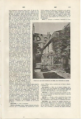 LAMINA SALVAT 80529: Casa natal de Beethoven en  Bonn