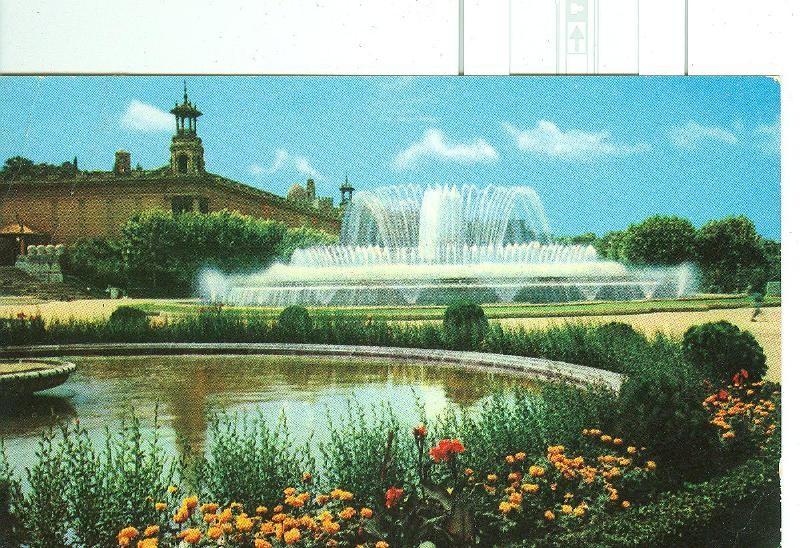 Postal 6458 : Fuente de Montjuich, Barcelona