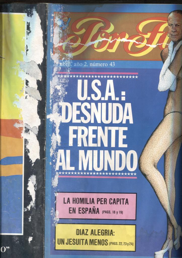 Por Favor numero 043,  28 abril 1975: USA desnuda