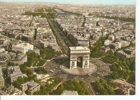 Postal 040563 : Paris. LArc de Triomphe partant de la Place Charles de Gaulle