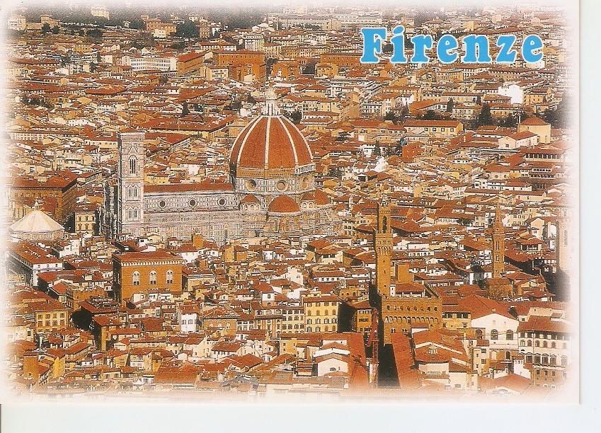 Postal 046107 : View from the airplane. Firenze
