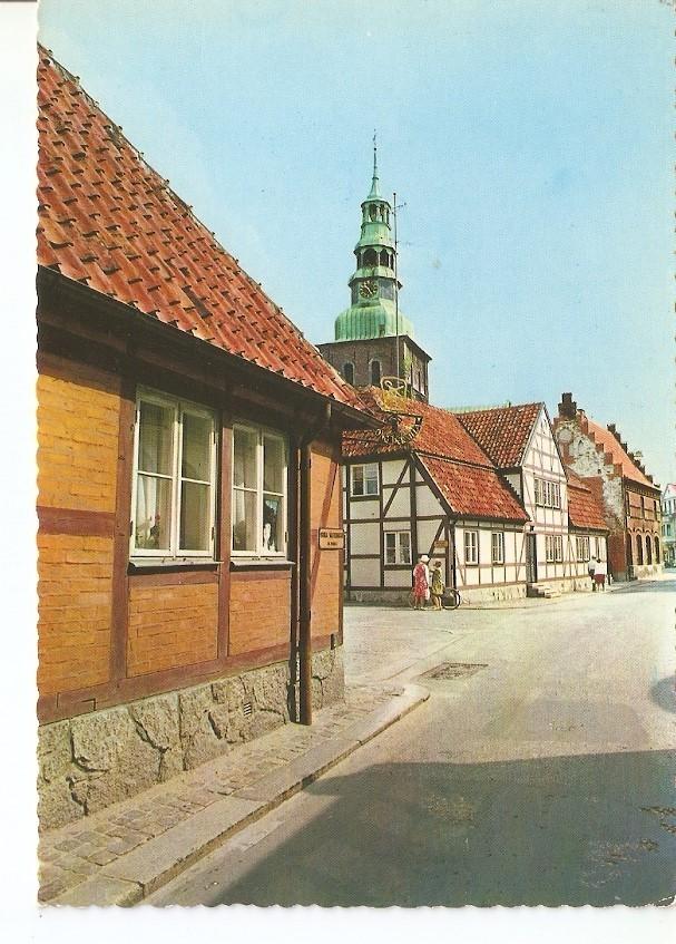Postal 034723 : Ystad. Mattorget S:ta Maria Kyrkas tornspira
