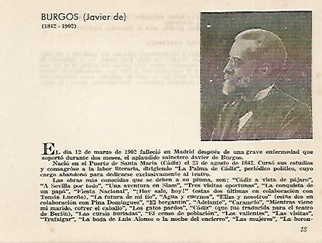 LAMINA 2638: Javier de Burgos