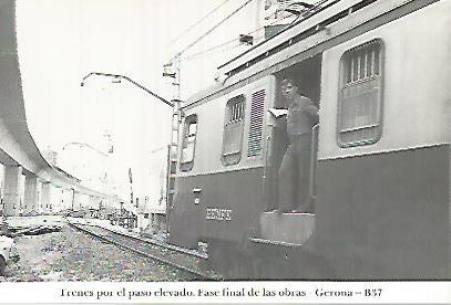 POSTAL 55039: Gerona. Construccion de la estacion nueva. 1973