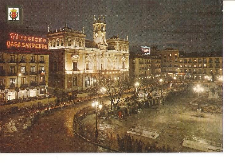 Postal 049181 : Valladolid. Nocturno de la Plaza Mayor