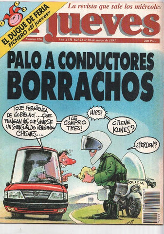 EL JUEVES numero 0826 - PALO A CONDUCTORES BORRACHOS
