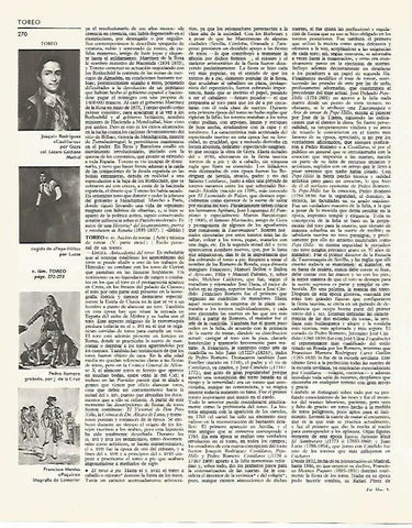 LAMINA LAROUSSE 70013: Costillares por Goya Pedro Romero por J. de la Cruz