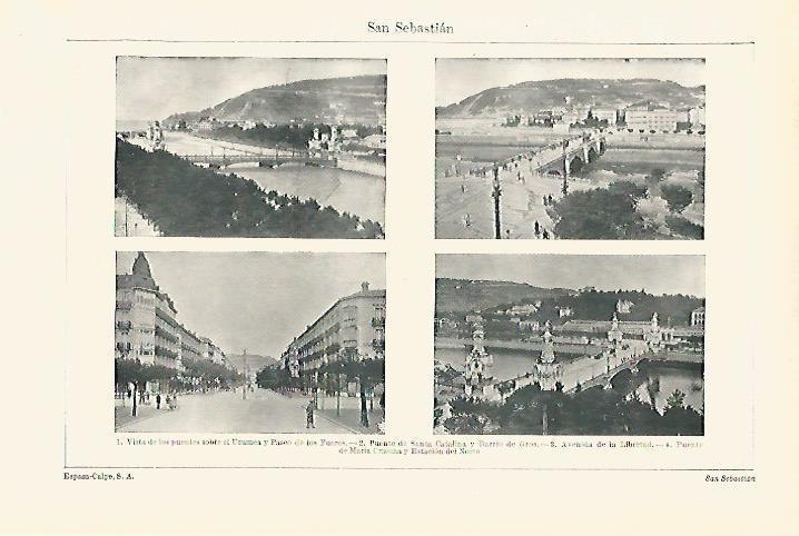 LAMINA ESPASA 18386: Puentes de San Sebastian