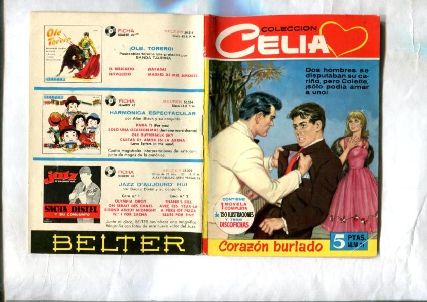 Coleccion Celia numero 011: Corazon burlado (dibujos de Jorge Badia)