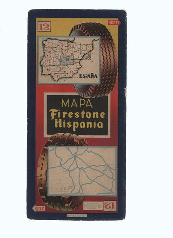 Mapa Firestone Hispania numero 12: Madrid, Avila