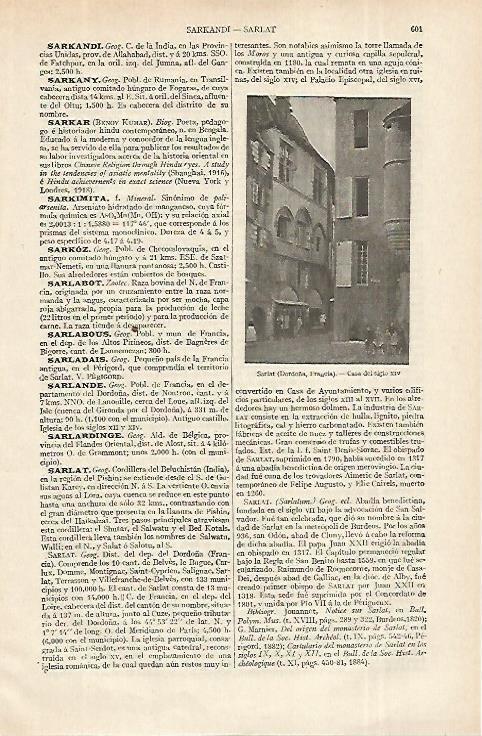 LAMINA ESPASA 12377: Casa del siglo XIV en Sarlat Francia