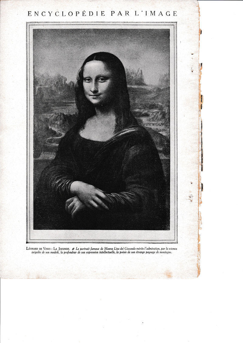 LAMINA 30171: Leonard Da Vinci La Joconde