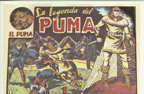 Postal-Ficha: El Puma primera serie