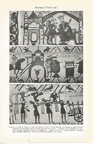 LAMINA SALVAT 80521: Tapiz de Bayeux