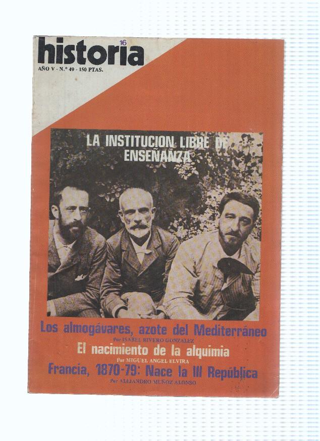 Historia 16 numero 049: La Institucion libre de Enseñanza (1980)