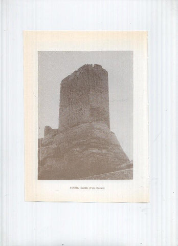 Historia de Aragon: lamina numero 121: Sibrana (castillo) y Luesia (castillo)