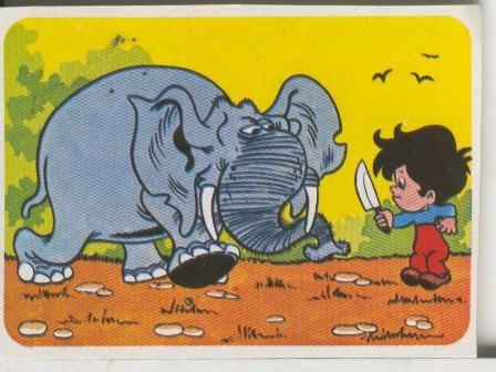 Cromos: Juego de refranes numero 32: No es pot matar tot el que es grass