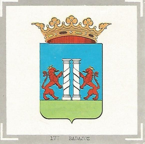 CROMO no  177. Escudo de Badajoz