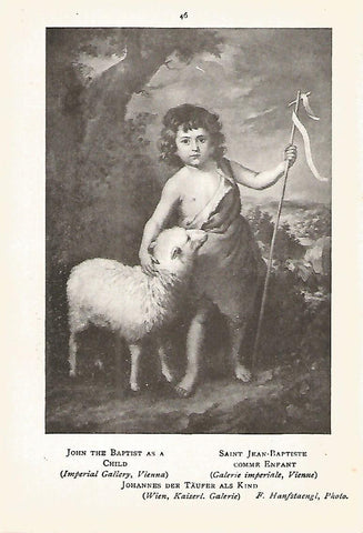 Lamina 146: MURILLO. Juan el Bautista de niño