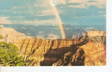 Postal 048031 : Rainbow over the Grand Canyon Arizona