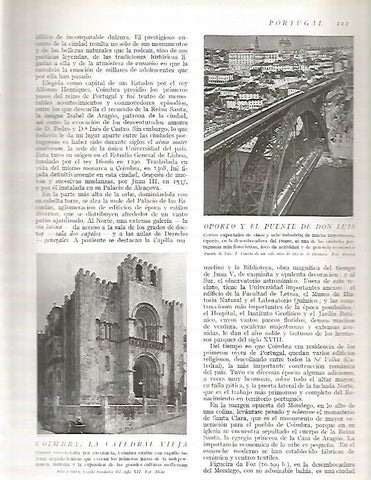 LAMINA 3087: PORTUGAL. El Puente de Don Luis enOporto . Catedral Vieja de Coimbra