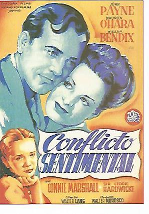 CROMO CINE 1464: CONFLICTO SENTIMENTAL