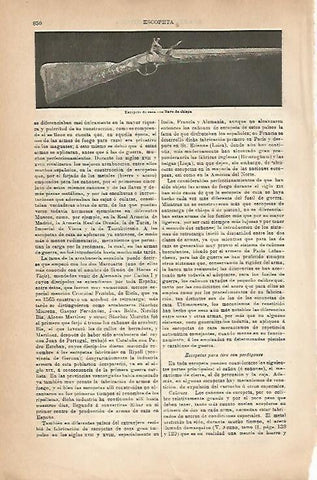 LAMINA ESPASA 18888: Escopeta de caza con llave de chispa