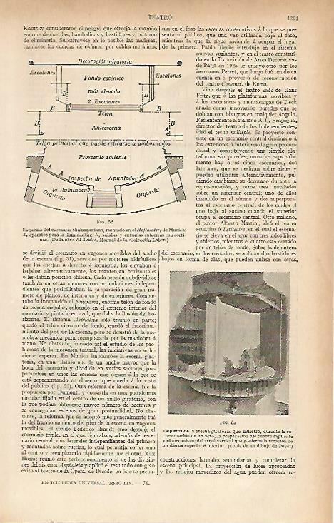 LAMINA ESPASA 5820: Esquema del escenario para el Holftheater de Munich