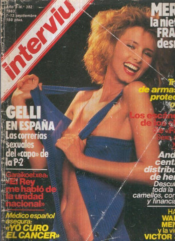 INTERVIU Numero 0382: MERRY, la nieta de Franco (cubierta aviejada)