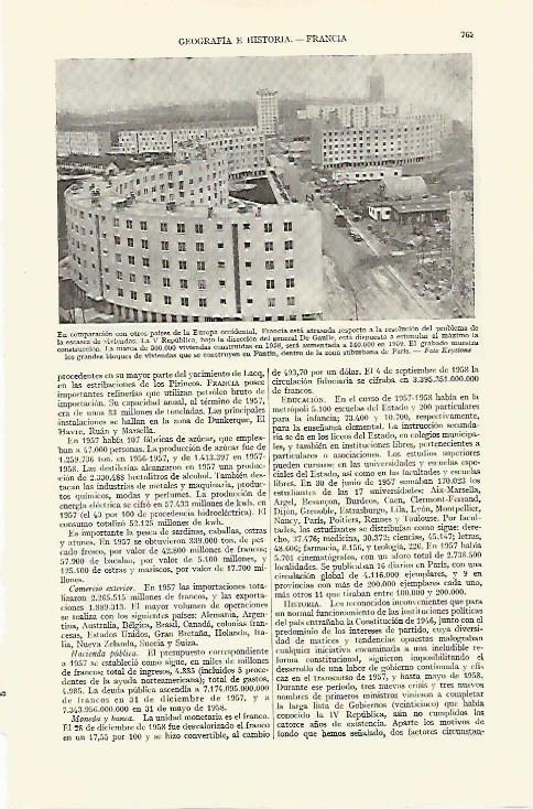 LAMINA ESPASA 21728: Edificios de viviendas en Pantin Francia
