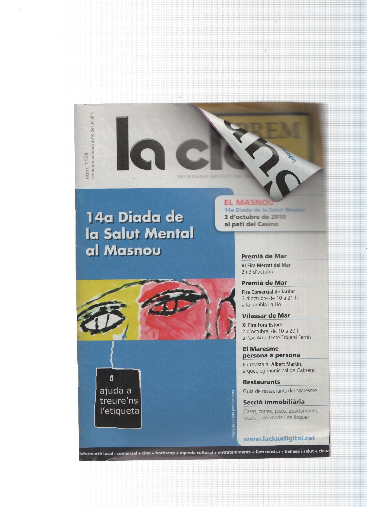 La clau numero 1178: 14a diada de la salut mental al Masnou- Premia de mar, VI fira del mercat del mar