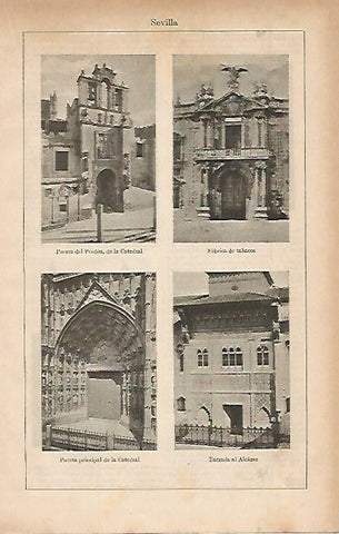 LAMINA ESPASA 568: Vistas de Sevilla