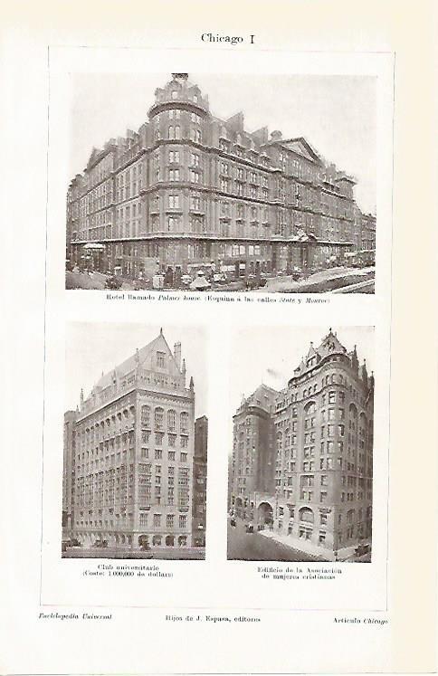 LAMINA ESPASA 1940: Edificios de Chicago