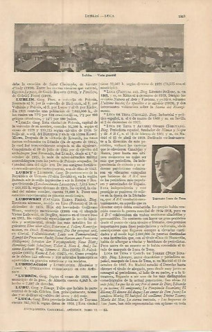 LAMINA ESPASA 9343: Vista general de Lublin Polonia