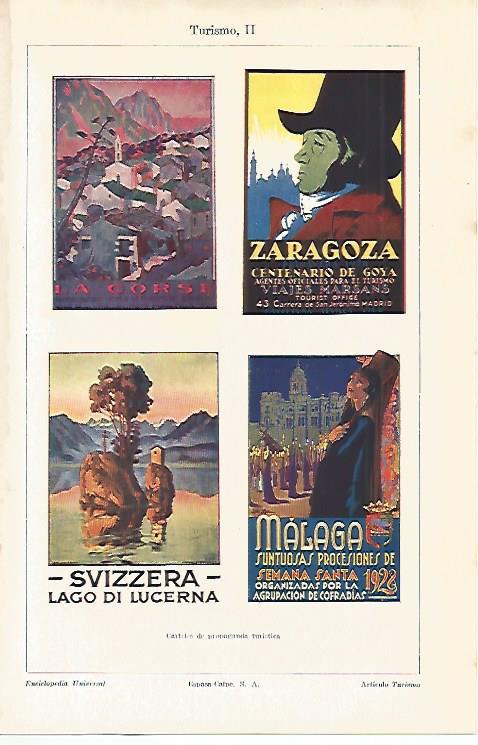 LAMINA ESPASA 12020: Carteles de publicidad turistica