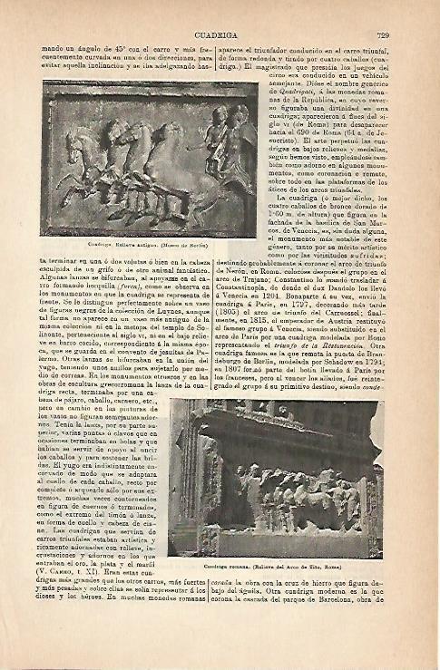 LAMINA ESPASA 14295: Relieves con cuadriga