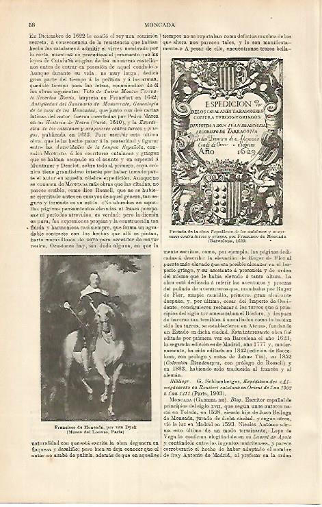 LAMINA ESPASA 8523: Francisco de Moncada por Van Eyck