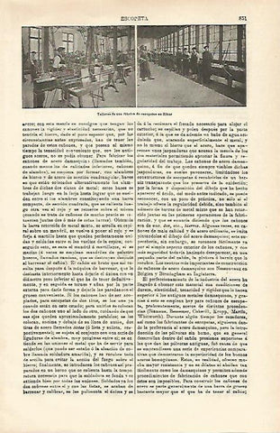 LAMINA ESPASA 16593: Talleres de una fabrica de escopetas en Eibar
