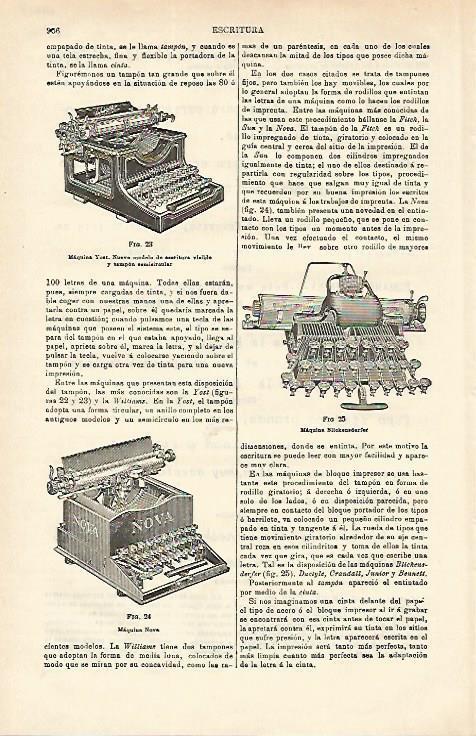 LAMINA ESPASA 16618: Maquina de escribir Yost