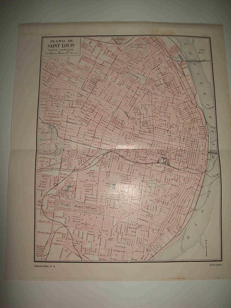 LAMINA ESPASA 17196: Plano de Saint Louis