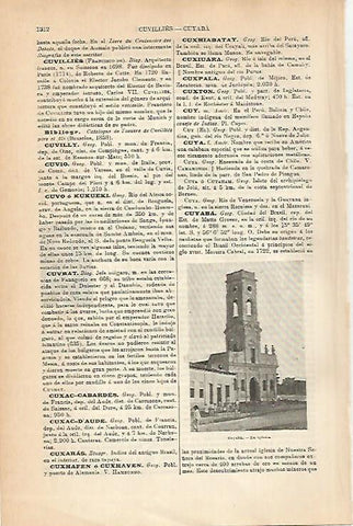 LAMINA ESPASA 14393: Iglesia de Cuyaba Brasil