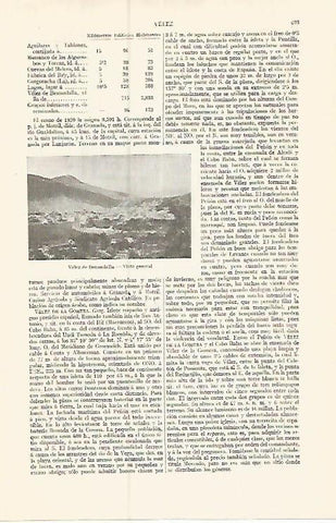 LAMINA ESPASA 17418: Vista de Velez de Benandalla Granada