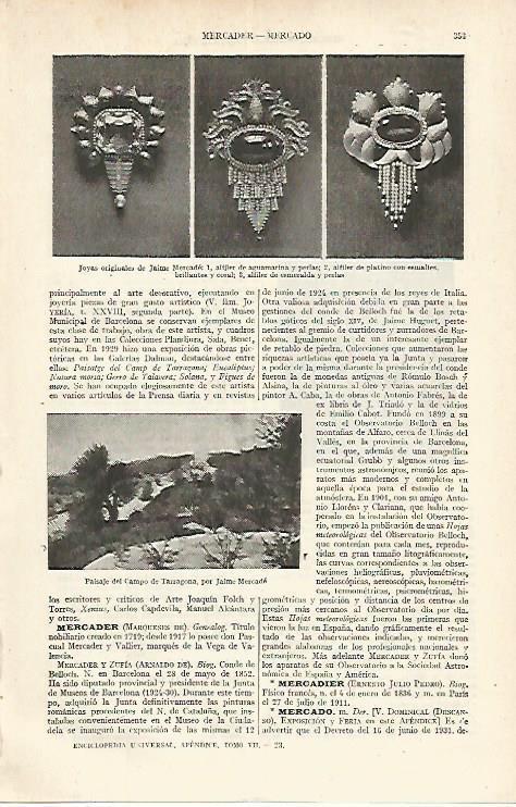 LAMINA ESPASA 17632: Joyas originales de Jaume Mercade